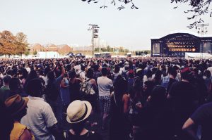 Festivaliers Rock en Seine 2017 foule