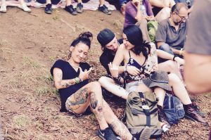 Festivaliers Rock en Seine 2017 chill tatoué