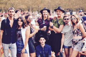 Festivaliers Rock en Seine 2017 bande de potes
