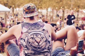 Festivaliers Rock en Seine 2017 Pokemon tshirt chat