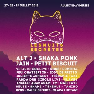 Affiche les nuits secrètes 2018 AULNOYE-AYMERIES